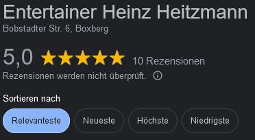 Google_Rezensionen Heinz Heitzmann